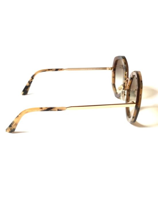 Face a Face Chance 2 Sunglasses Womens Brown Gold Gradient Octagon Italy Plastic main image 7